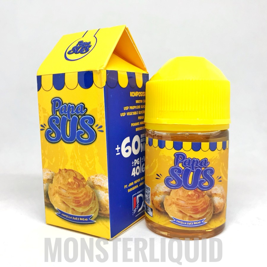 PAPA SUS VANILLA SOES BREAD BY IDJ X ZNAKE X VAPORKING 3MG 60ML