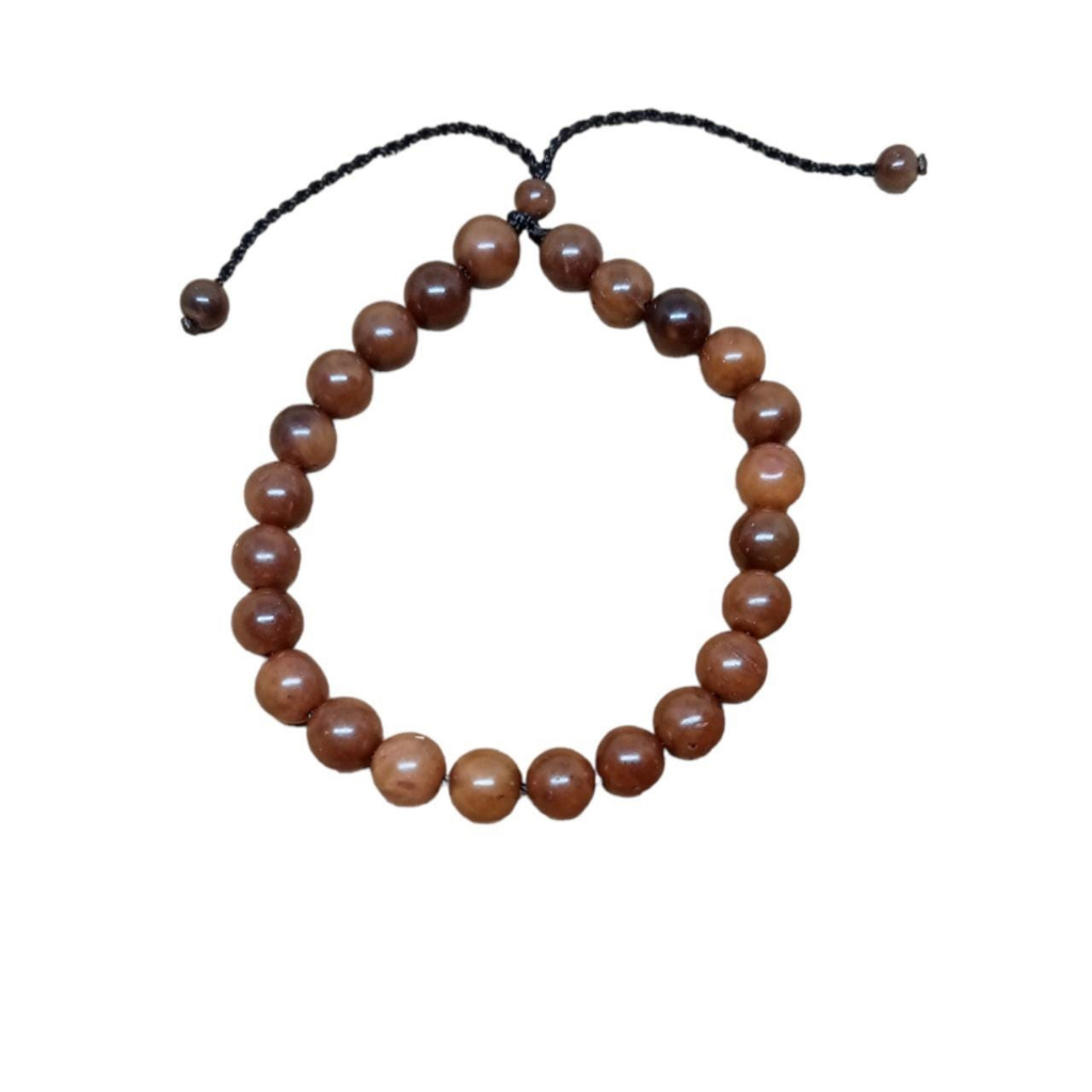 Gelang Kayu Kaukah Kokkah Santri Model Bulat 5 mm Asli