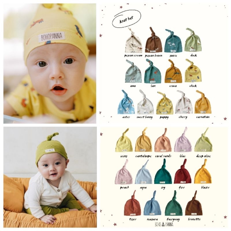 Bohopanna Boho Panna Knot Hat - Topi Anak Bayi