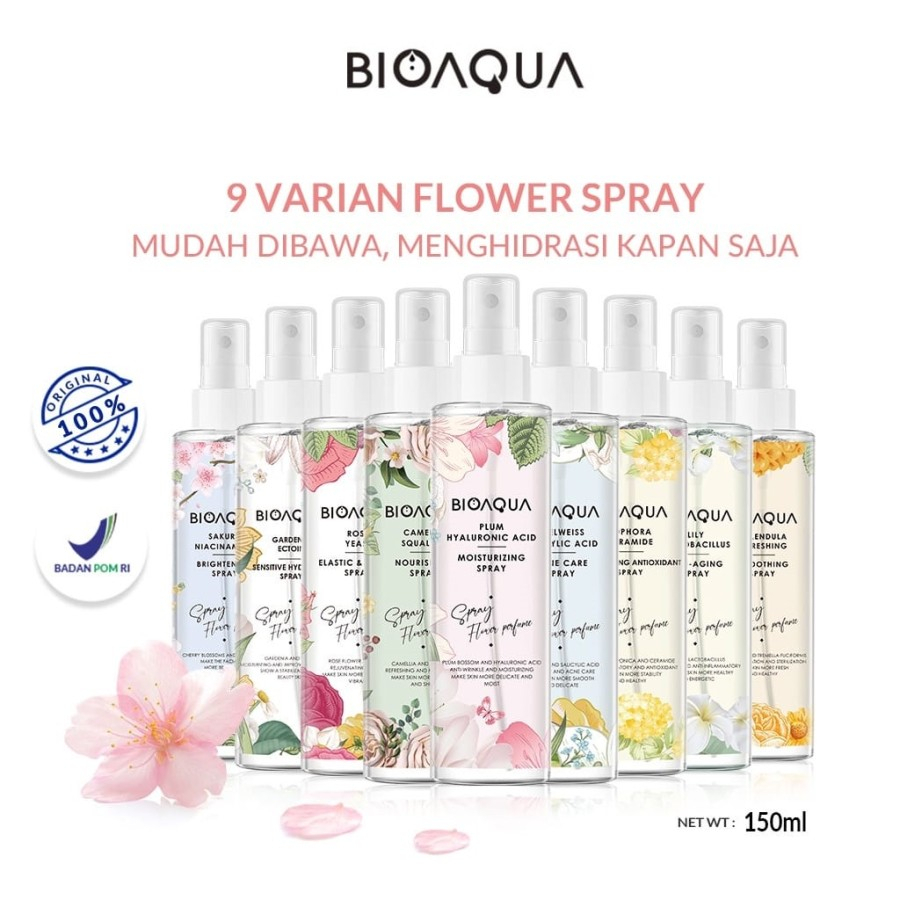 [BPOM] BIOAQUA Face Mist Spray Wajah Portable 150ml - Setting Bio Aqua