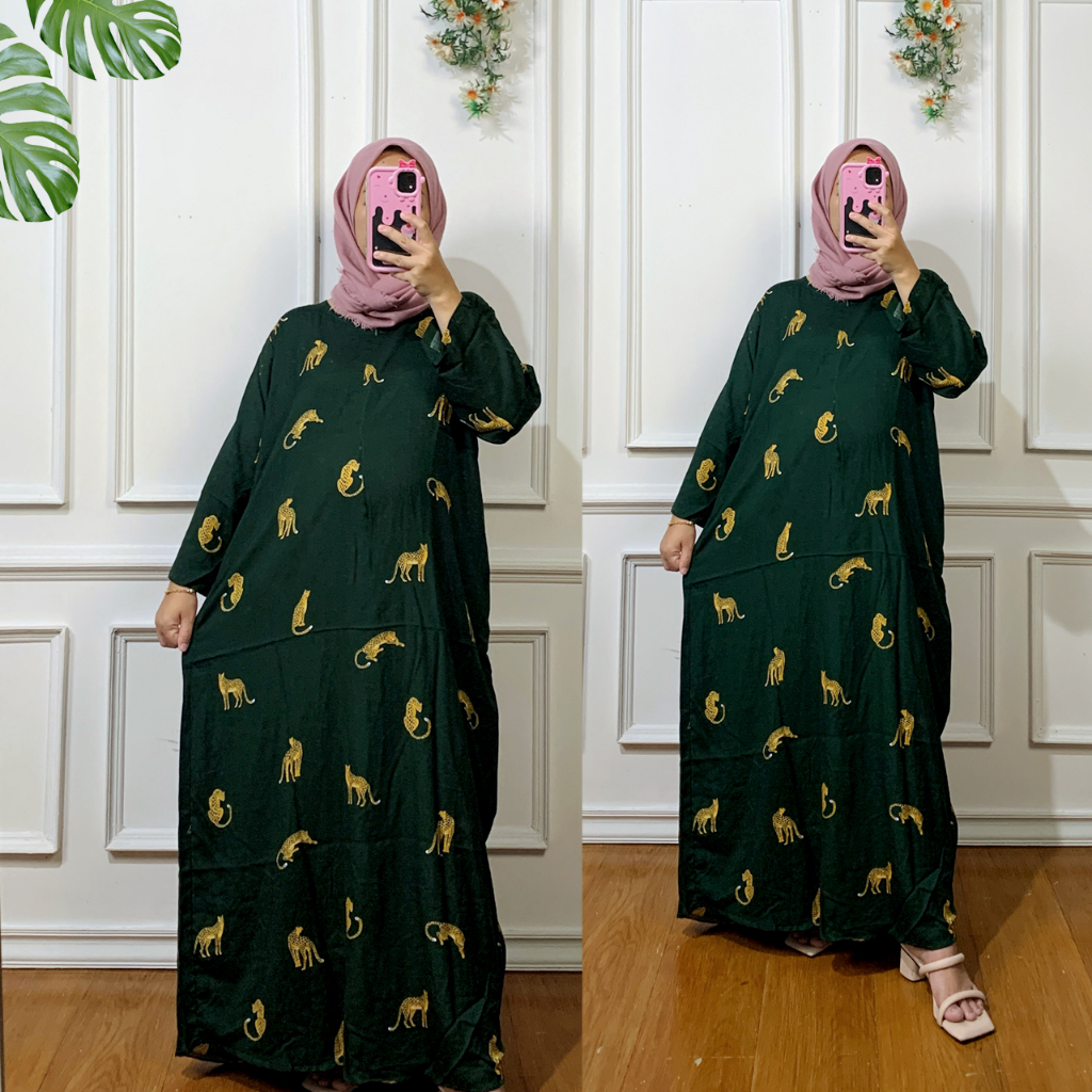 Daster Gamis Semata Kaki / Long Daster Lengan 3/4 / Daster sematakaki busui / Daster tangan / Daster rayon busui