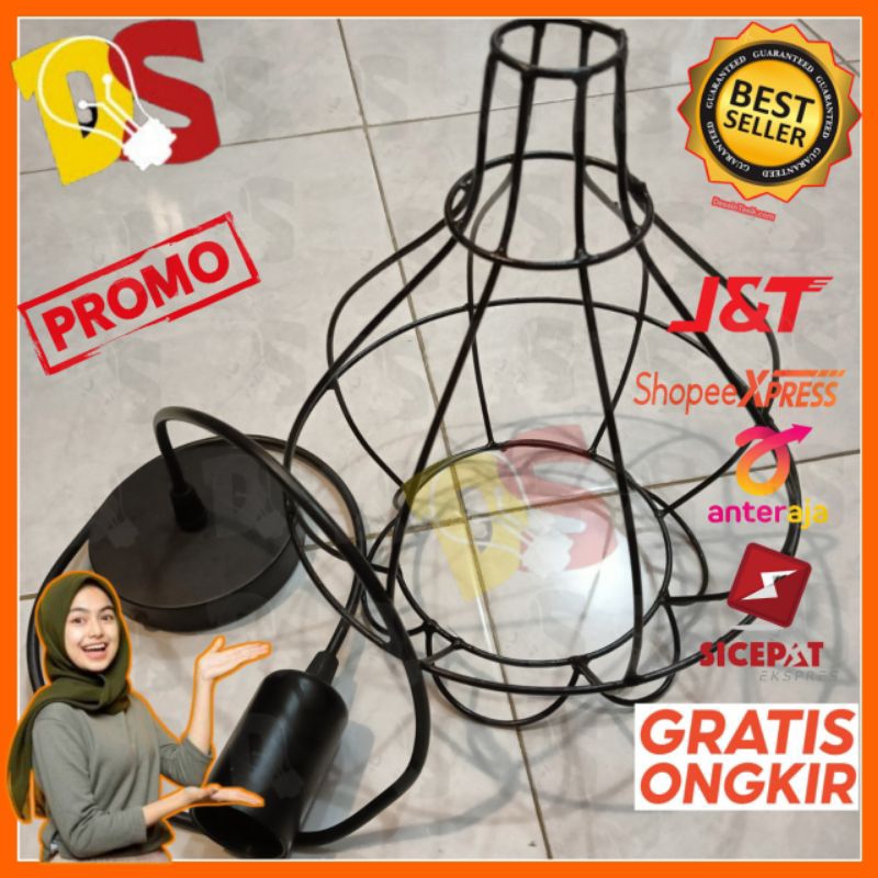 KAP LAMPU PLAFON GANTUNG VINTAGE DEKORASI HIAS RUANGAN