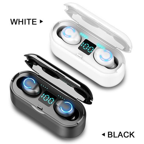 Amoi F9 Bluetooth Headset [Hifi/ TWS/ Fingerprint Touch] /  Facebook   Twitter   Google Plus   Earphone TWS F9 Original Wireless bluetooth v5.0 Headset sekaligus Powerbank for iOS &amp; Android Smartphone Headset Bluetooth LED Wireless Earbuds TWS F9-8 Okay D