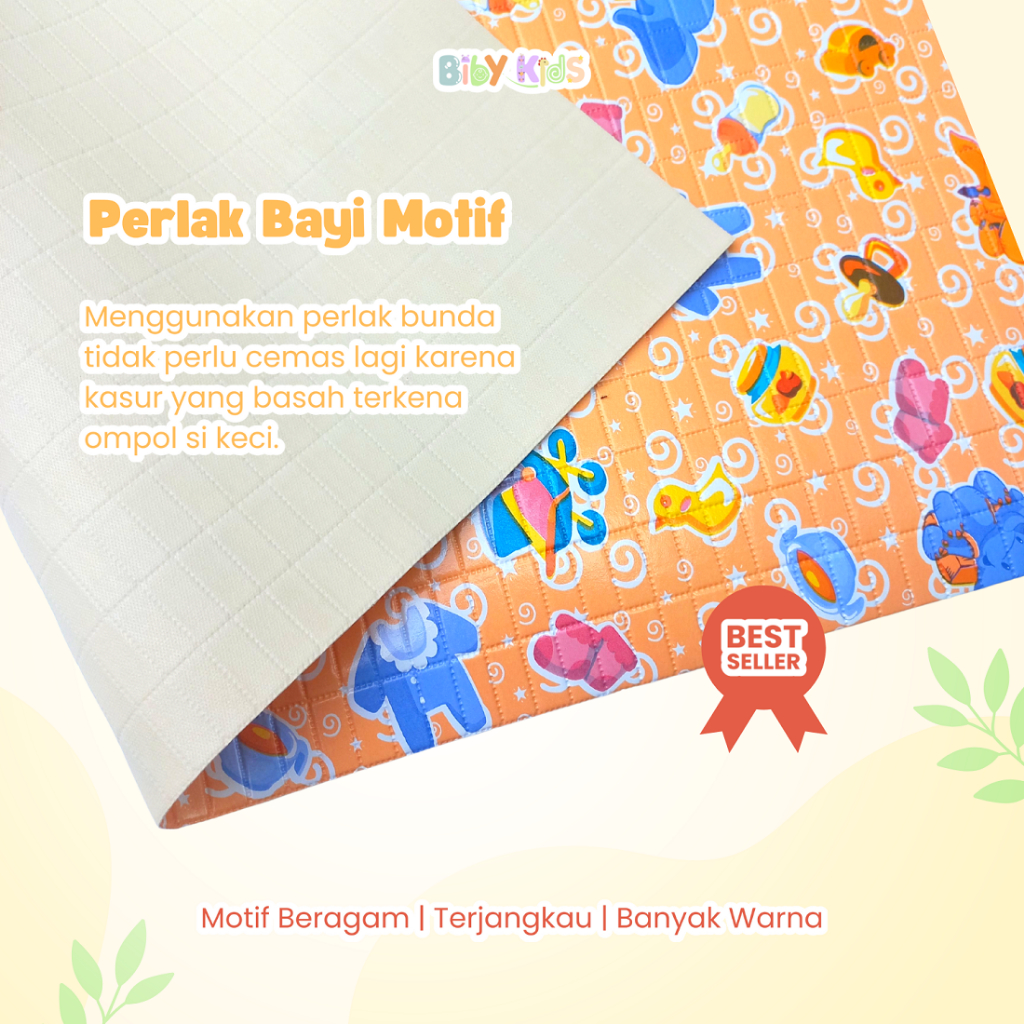 200x137cm Perlak Bayi Jumbo Murah Alas Ompol Bayi Motif Waterproff Perlengkapan Baby Newborn