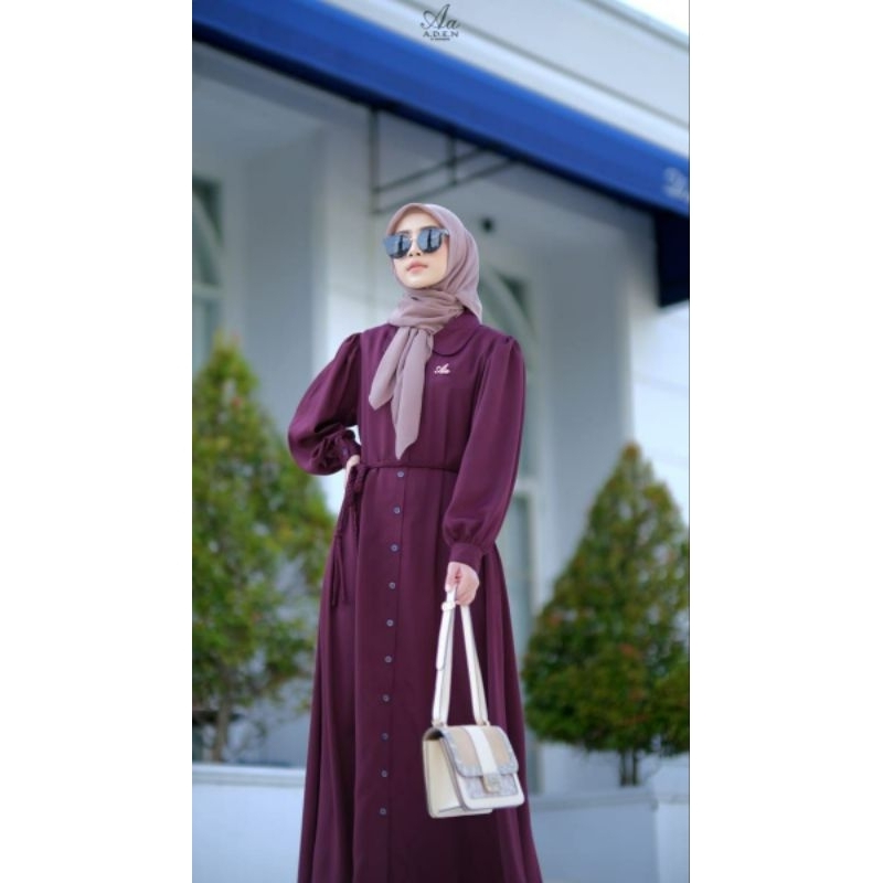 Gamis Ori by Aden Edelweiss Plum