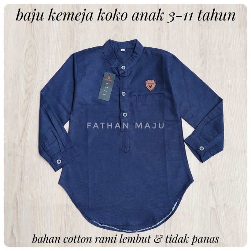 Baju Kemeja Anak Laki umur 4-13 tahun Atasan anak laki Baju anak laki Kemeja Anak laki Terbaru Terlaris