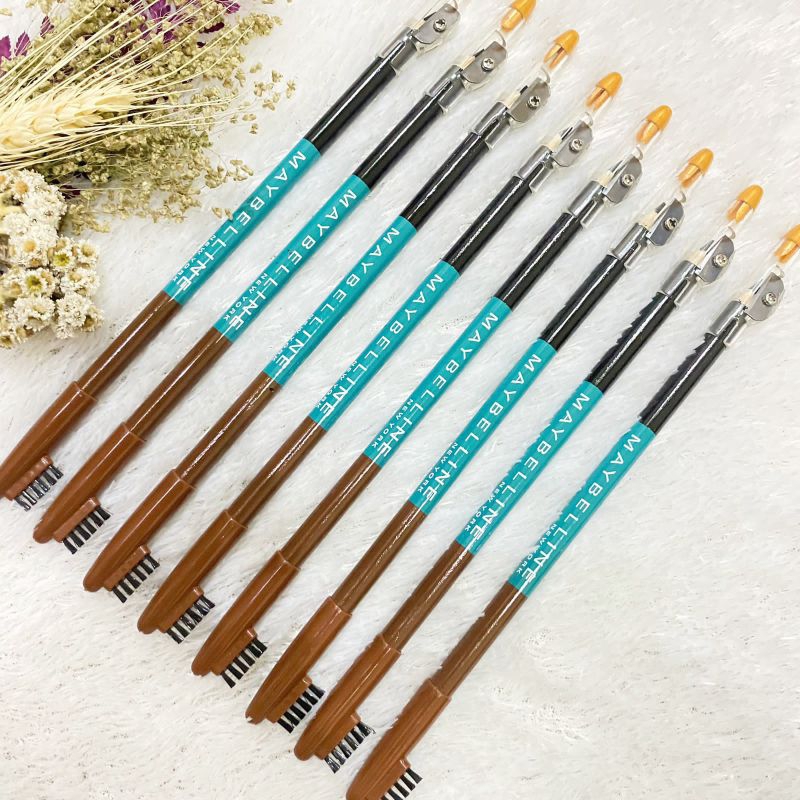 PENSIL ALIS FIT ME MAIBELIN 2IN1 (COKLAT DAN HITAM)
