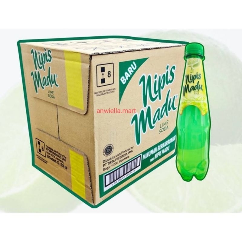 

Minuman Nipis Madu lime soda 330 ml 1 dus isi 12 botol