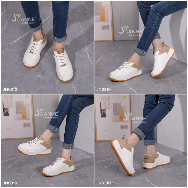 JOANNE Leather Sport Sneakers Shoes JN0310 [ORIGINAL BRAND]