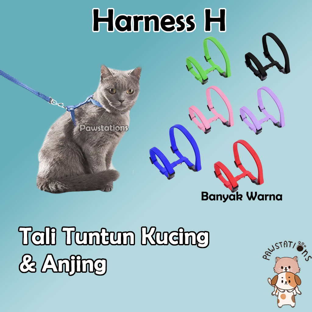 Harnes Kucing Harnes Anjing Tali Tuntun Kucing dan Anjing Model H