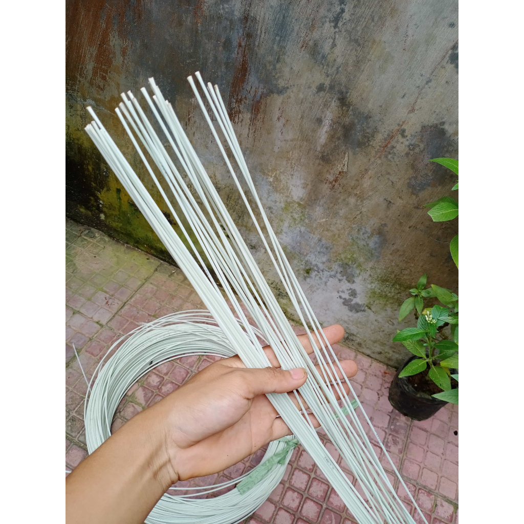 Fiber Dongdang Merpati | Fiber Layang - Layang | Fiber Harga Per 3 meter Warna Putih Susu
