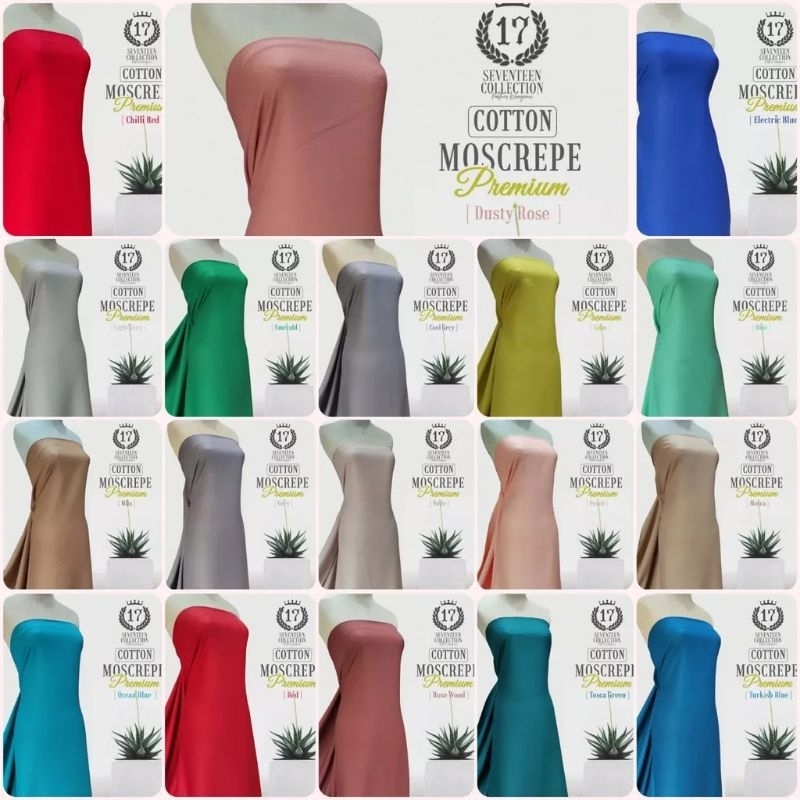 Kain Moscrepe Bahan Mossecrepe Premium