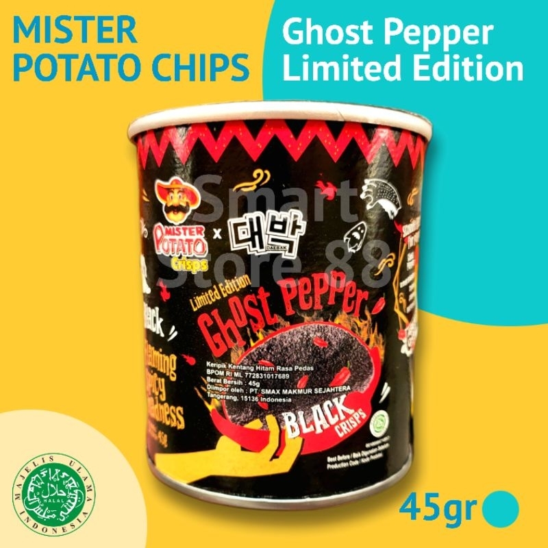 

MISTER POTATO CHIPS GHOST PEPPER 45GR LIMITED EDITION