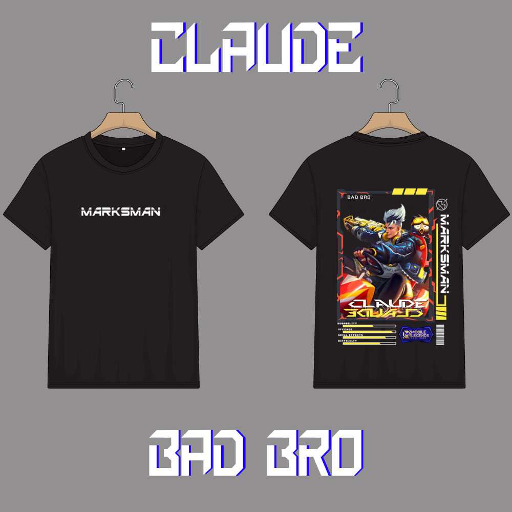 KAOS ANAK HERO MOBILE LEGEND CLAUDE SKIN KEREN//KAOS ML//KAOS ANAK MOBILE LEGEND//KAOS ANAK CLAUDE//