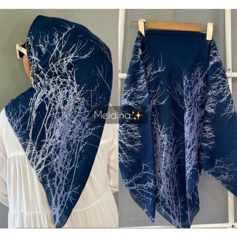 [  HARGA GROSIR ] Hijab Motif Jilbab Segiempat / kerudung segiempat / hijab voal motif premium