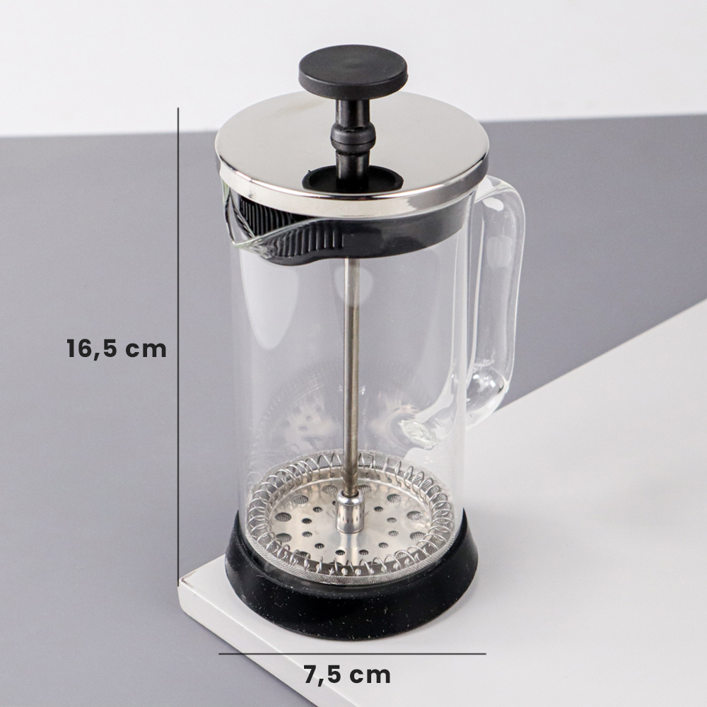 French Press Coffee Maker Pot 350 ml - HKD510 - Black