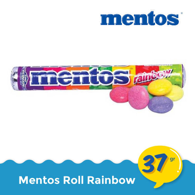 mentos Permen Rainbow Roll 37 g