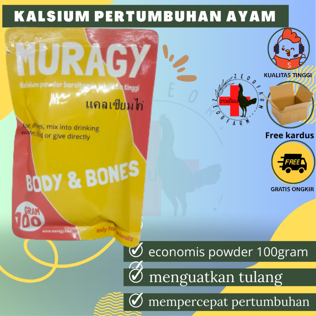 campuran pakan kalsium bervitamin 100 gram zeorfam