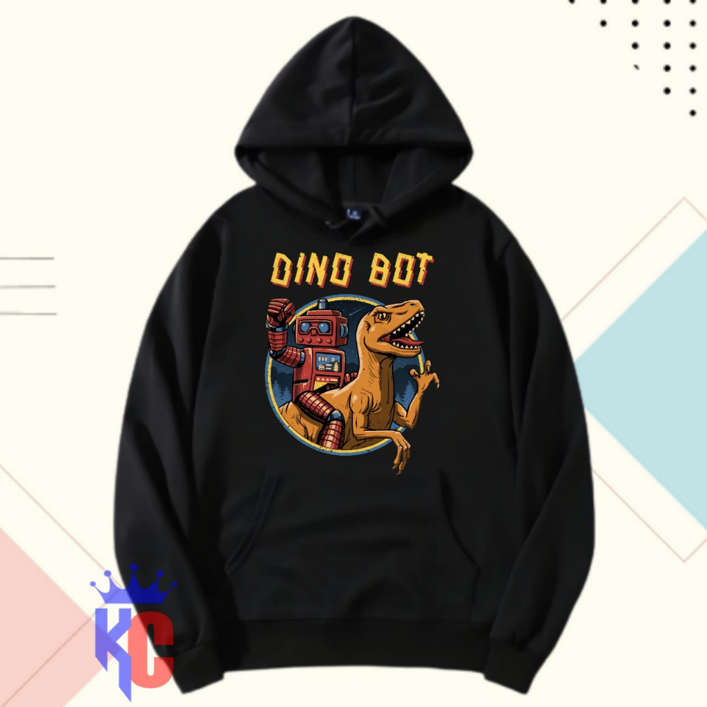 HOODIE ANAK DINO BOT TERBARU BAHAN TERBAL