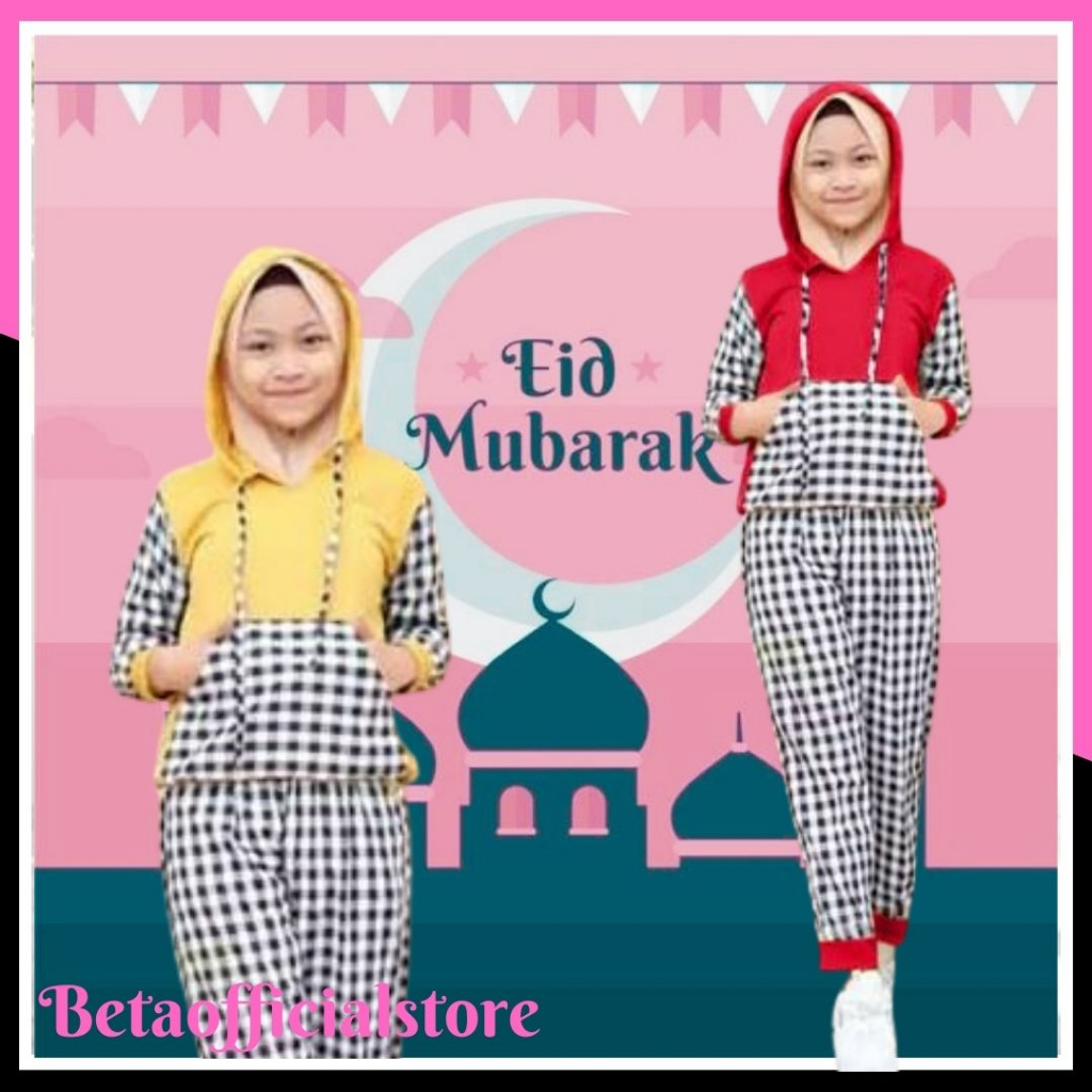 Setelan baju Set Celana Joger 2in1 Anak Perempuan Tanggung Usia 9 10 11 12 13 Tahun Modern Murah Tre