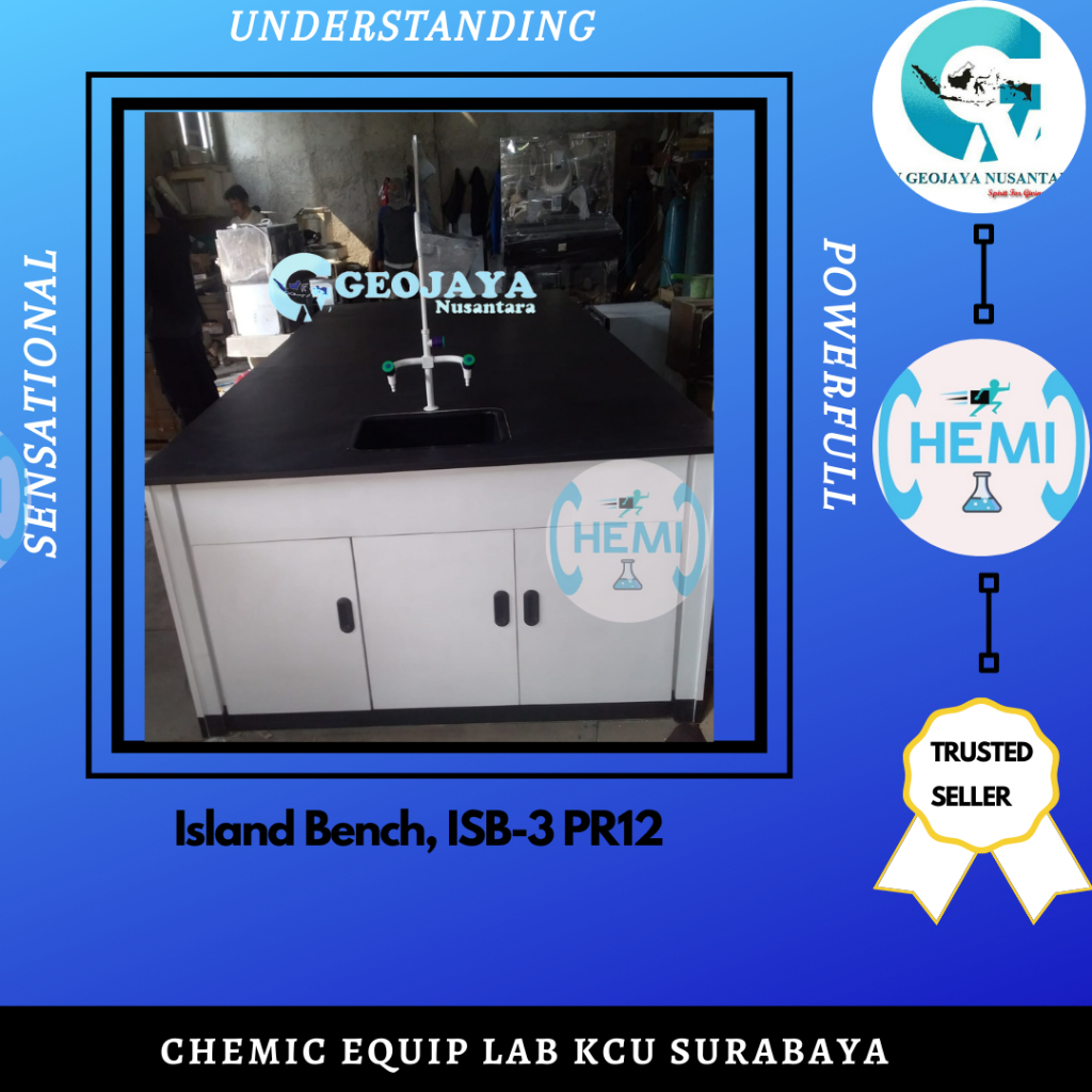 Island Bench, ISB-3 PR12 Multiplex 18mm, Full High Pressure Laminate