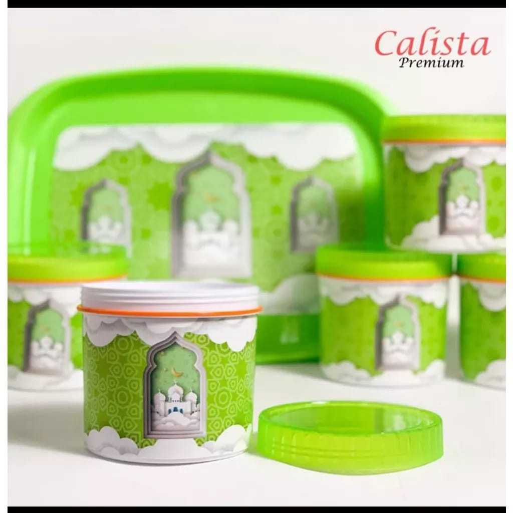 Toples calista tobaki  7 In 1 Set + Nampan / Toples  tonam islamic