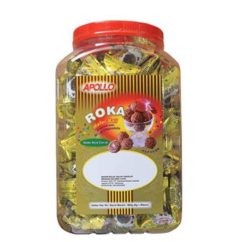 Roka Wafer Ball Toples / Kue Coklat / Cemilan