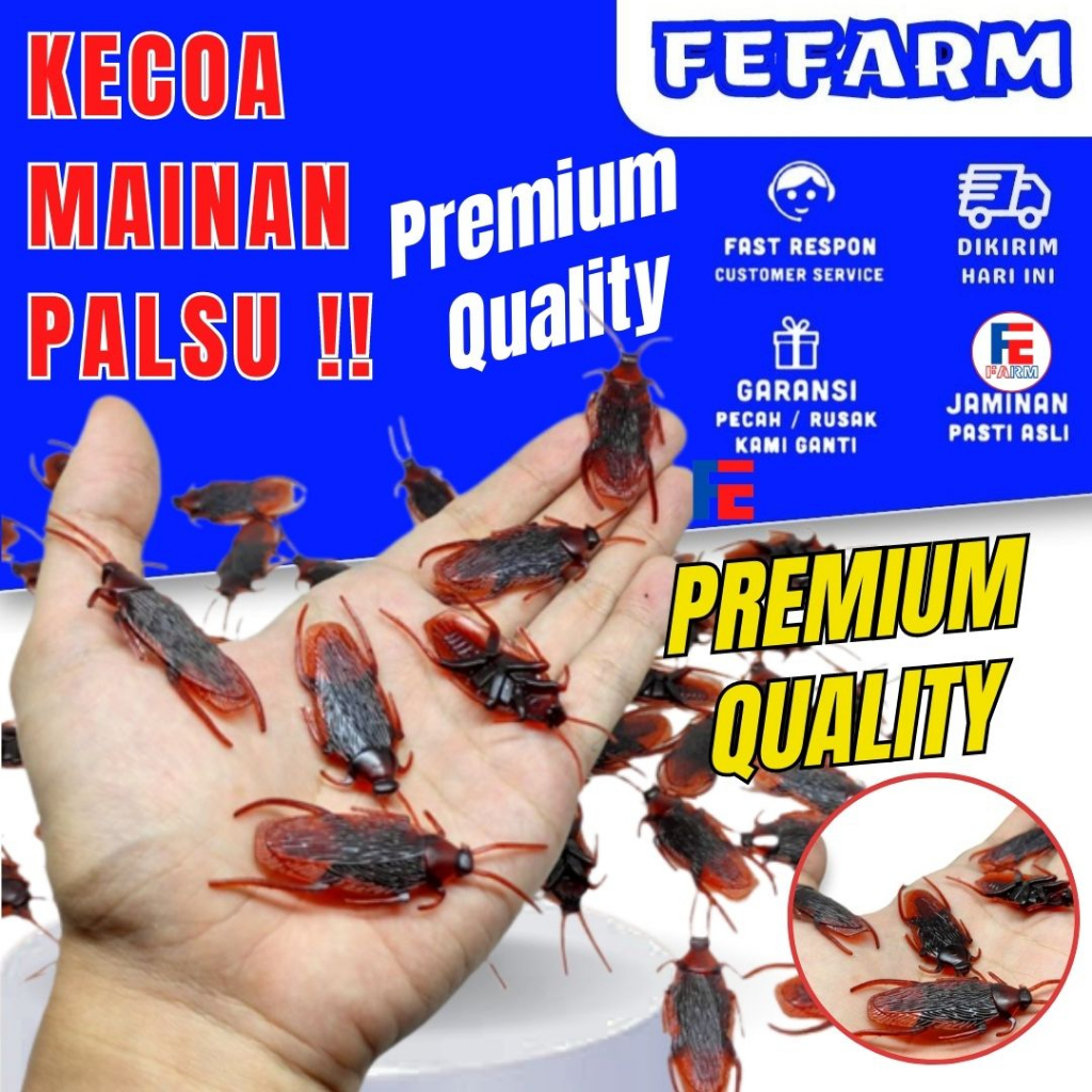 Kecoak Palsu Mainan Kecoak Karet Palsu Mainan Usil Jahil Prank FEFARM