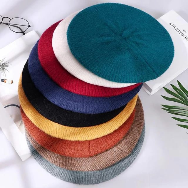 Topi Wanita Korea Kekinian Fashion Baret Cap Girl Wool TERBARU K1