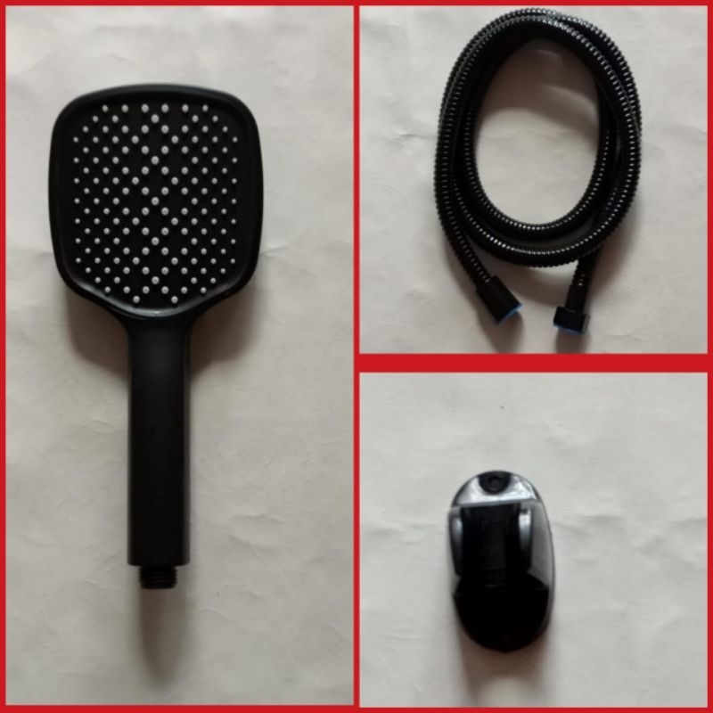hand shower hitam kamar mandi/shower set hitam kamar mandi