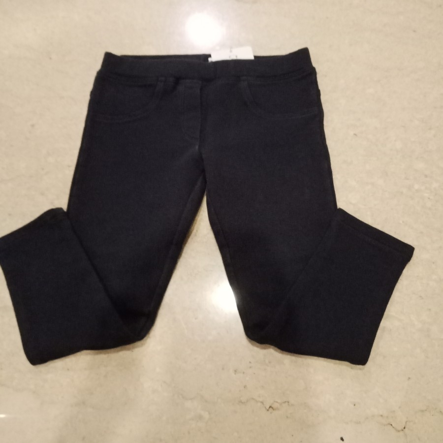 Preloved celana panjang girl navy blue moncler original 2years