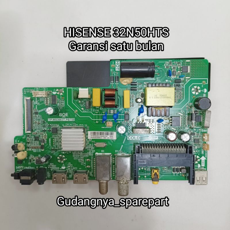 MAINBOARD HISENSE 32N50HTS MB MOBO MODUL MESIN TV MOTHERBOARD