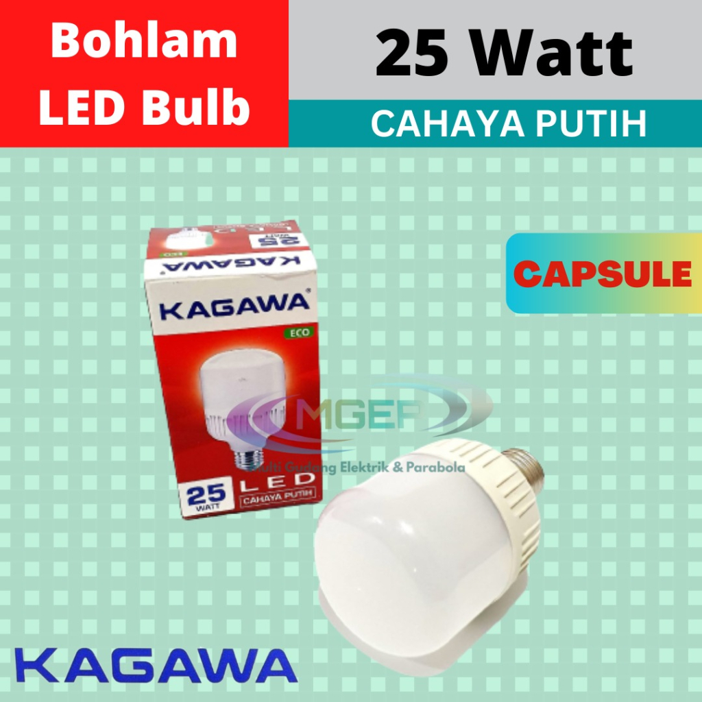 Kagawa Eco Lampu LED Capsule 25 Watt Ekonomis Ecer &amp; Grosir