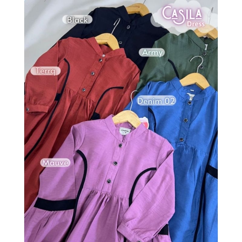 Gamis Anak CASILA polo linen by umma daily