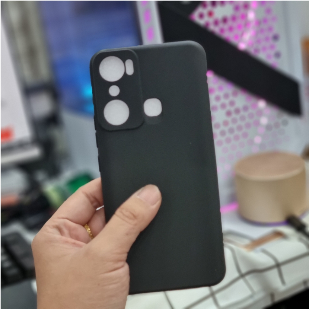 Silicone Black INFINIX Note 12i Hot 30i 12i 12Pro 12 12Play 20 PREMIUM Silikone TPU Flexible Matte Cover Soft Case Full Hitam Glare Anti Minyak Doff Pop up Top Softcase Gelap Polos Tipis Thin/SLim NFC S 20 i Karet Kondom Plastik TPU Play Pro i 4g 5g 30