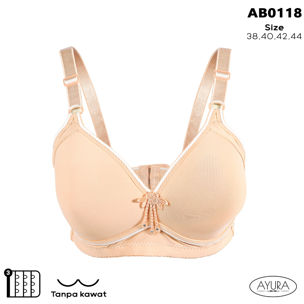 AYURA Bra BH JUMBO Polos Wireless Tanpa Kawat 0118