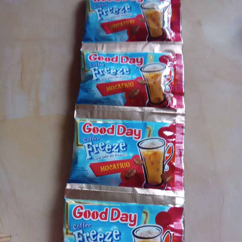 

Kopi Good Day Coffee FREEZE Mocafrio 30 Gram Sachet Eceran