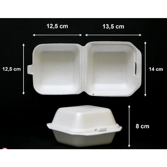 Styrofoam Hamberger Kotak Makan Gabus