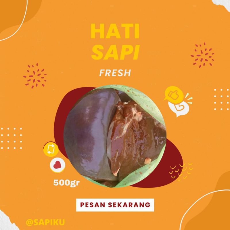 

hati sapi 500 gram