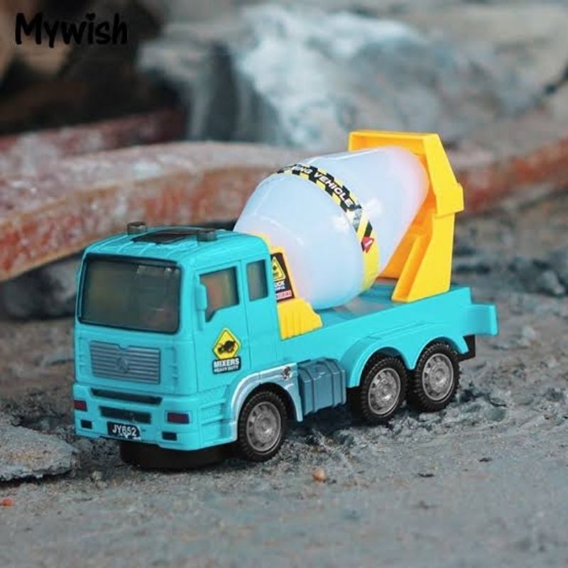 Mainan Anak Edukatif Truk Molen Berjalan dan Bersuara.. Bump and Go