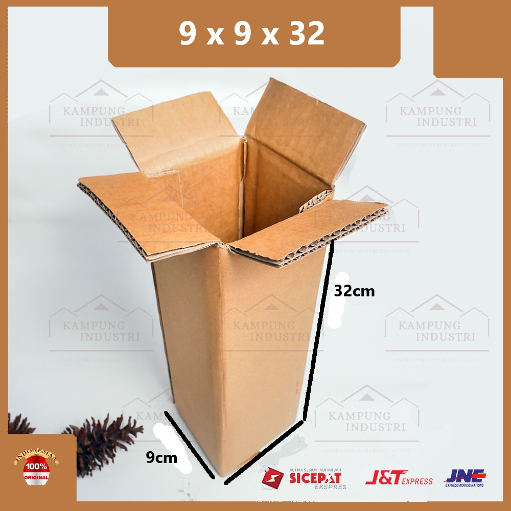 

KARDUS PACKING SINGGLE WALL UKURAN 9X9X32 TEBAL