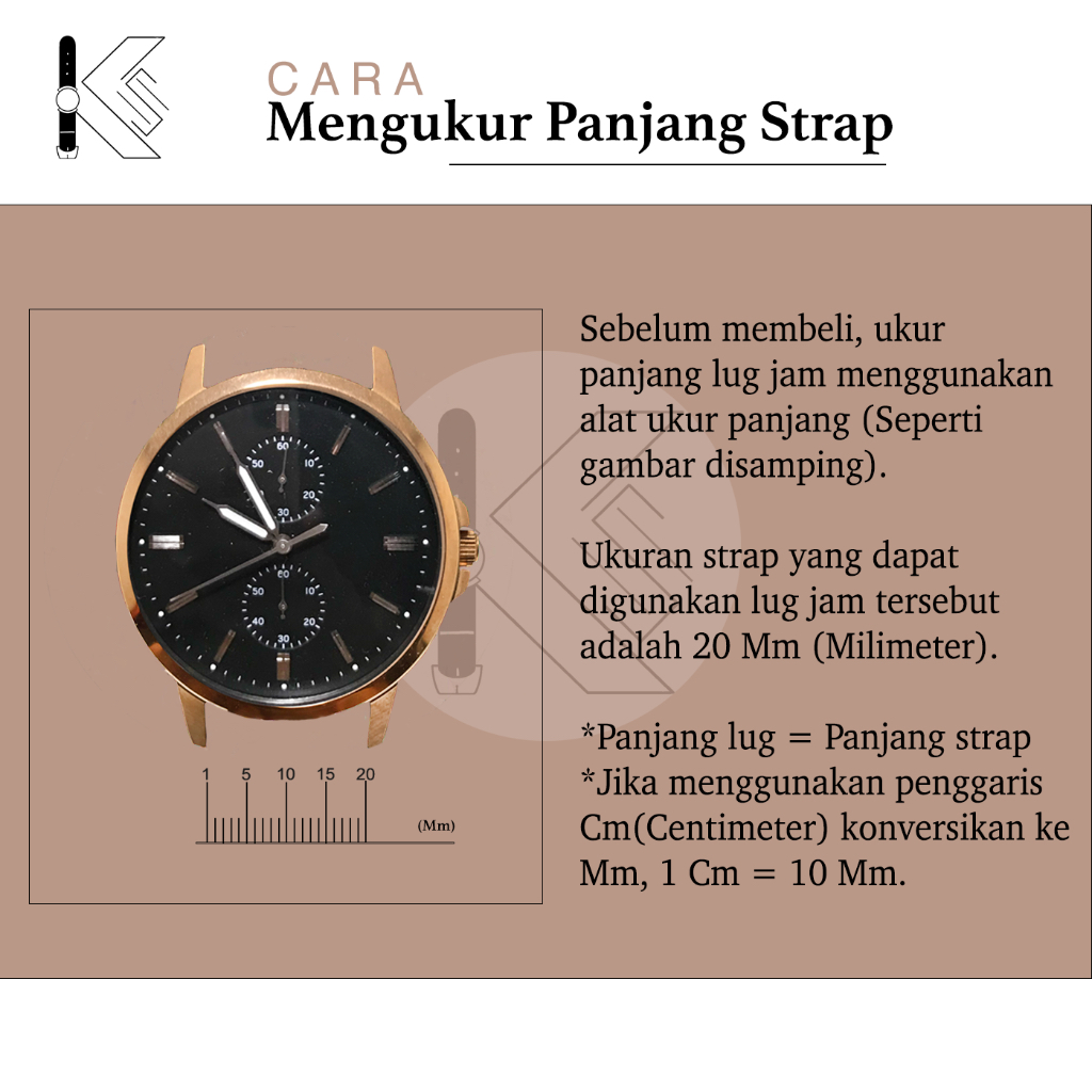 Strap Jam Tangan Kulit Cyber Motif / Corak