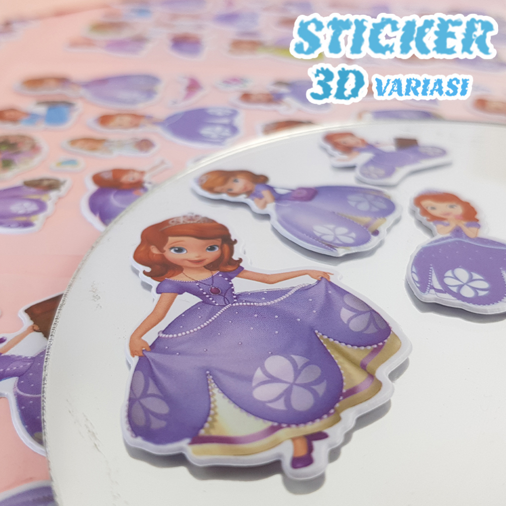 Stiker Anak 3D /  Sticker Motif Kartun Lucu 21915-2