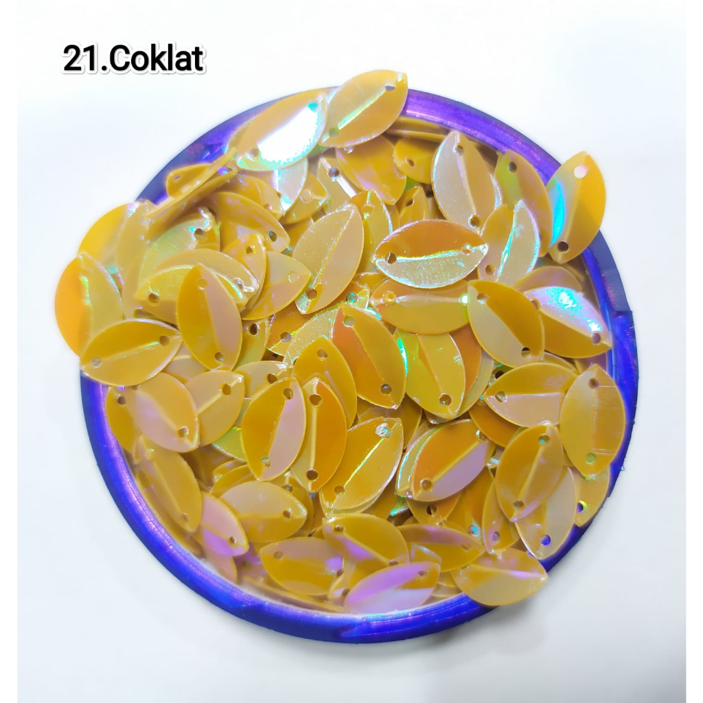 Payet/Sequin Mata Lipat 7x12 , 7x15 dan 9x15 [100 gr]