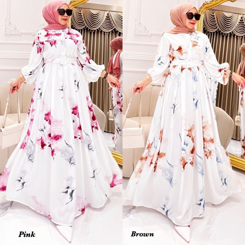 Gamis Silk Terbaru / Gamis Crinkle Terbaru / Gamis Jumbo Terbaru / Midi Dress Silk Terbaru / Midi Dr