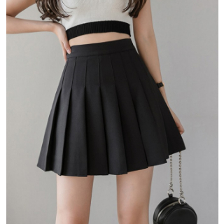 Rok Pendek Lipit Mini Skort - Putih