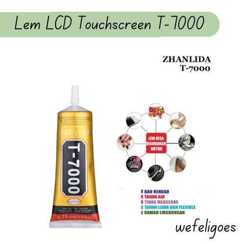 BISA COD - LEM LCD TOUCHSCREEN T7000 15ML LEM CASING HP BACKDOOR CASING WARNA HITAM - PEREKAT LCD WA