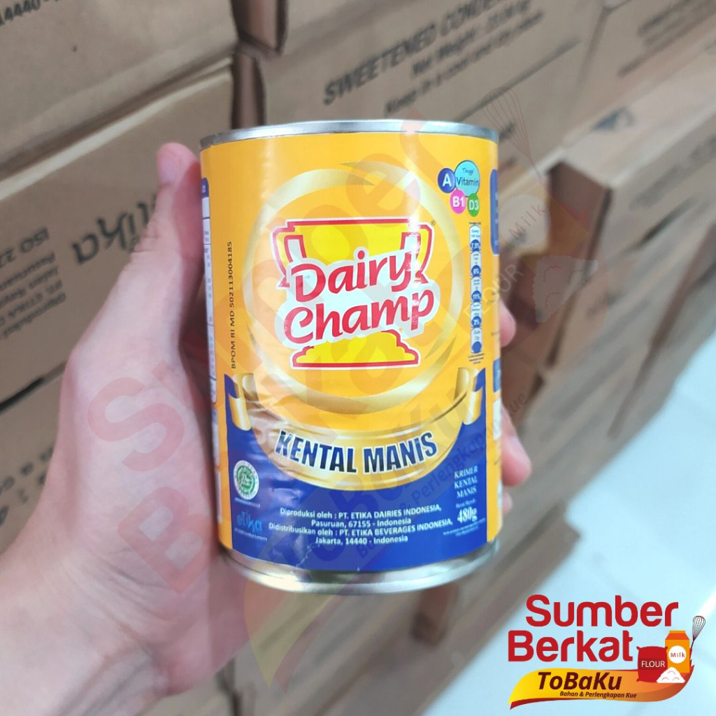 Dairy Champ Kaleng 480 g Kaleng 480 gr  Susu Kental Manis Krimer Kental Manis Kaleng 500 g Murah Gro