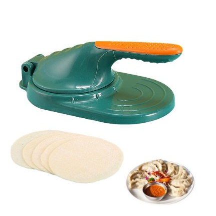 DHIO - Alat Press Cetakan Kulit Pangsit Pastel Manual / Alat Bantu Penekan Pembentuk Lembaran Adonan Dimsum Siomay Dumpling Suikiaw Gyoza Kuotie Wonton Skin Maker Serbaguna Cetak Pipih Tipis