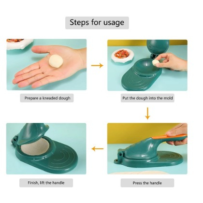 DHIO - Alat Press Cetakan Kulit Pangsit Pastel Manual / Alat Bantu Penekan Pembentuk Lembaran Adonan Dimsum Siomay Dumpling Suikiaw Gyoza Kuotie Wonton Skin Maker Serbaguna Cetak Pipih Tipis